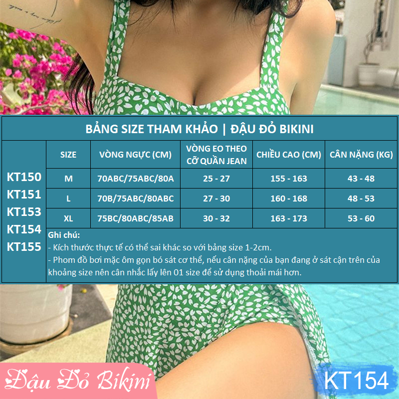 Bikini liền thân cao cấp kèm mũ xinh, áo tắm nữ một mảnh phong cách Hàn quyến rũ, kín đáo dễ mặc, chất thun bơi lạnh mịn đẹp | KT154