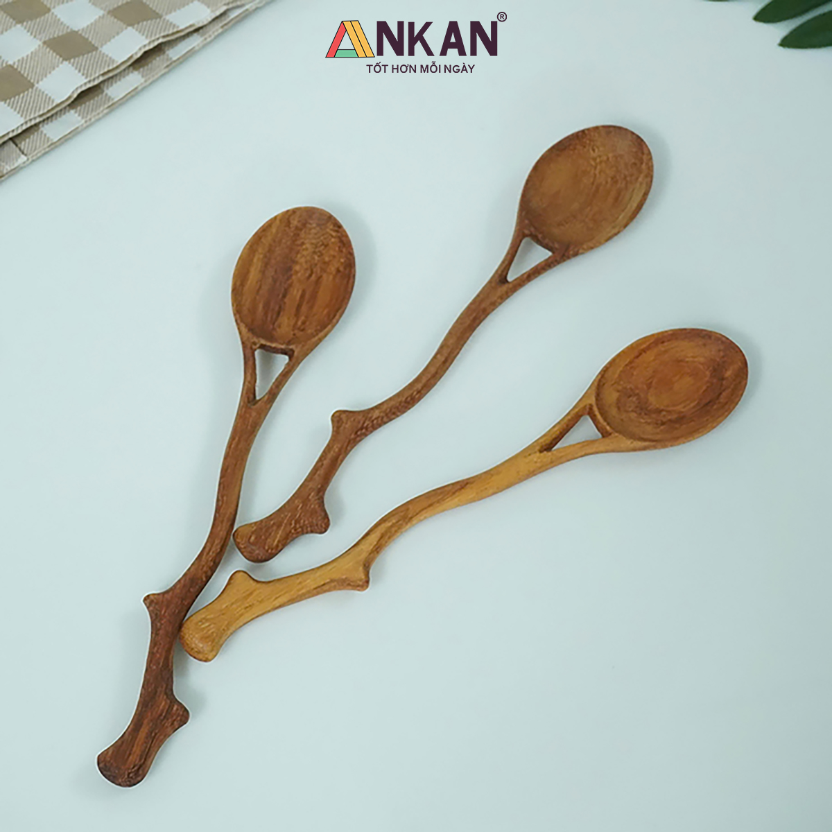 Muỗng Gỗ Thìa Gỗ Cao Cấp Trang Trí Decor, Quà Tặng Ý Nghĩa Cho Bé Và Gia Đình