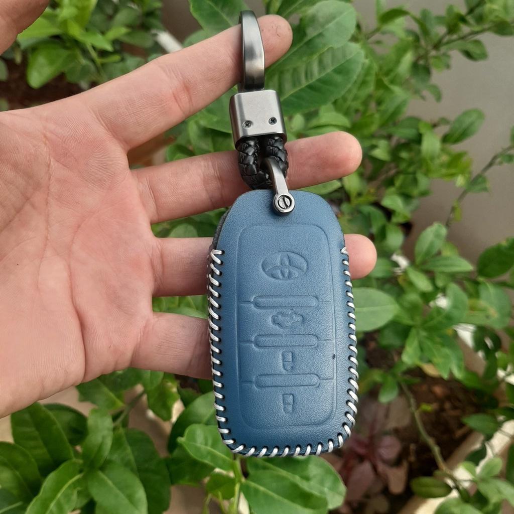 Bao Da Chìa Khóa 3 nút Toyota Camry, Fortuner, Innova V, HiluxG Da bò 100%