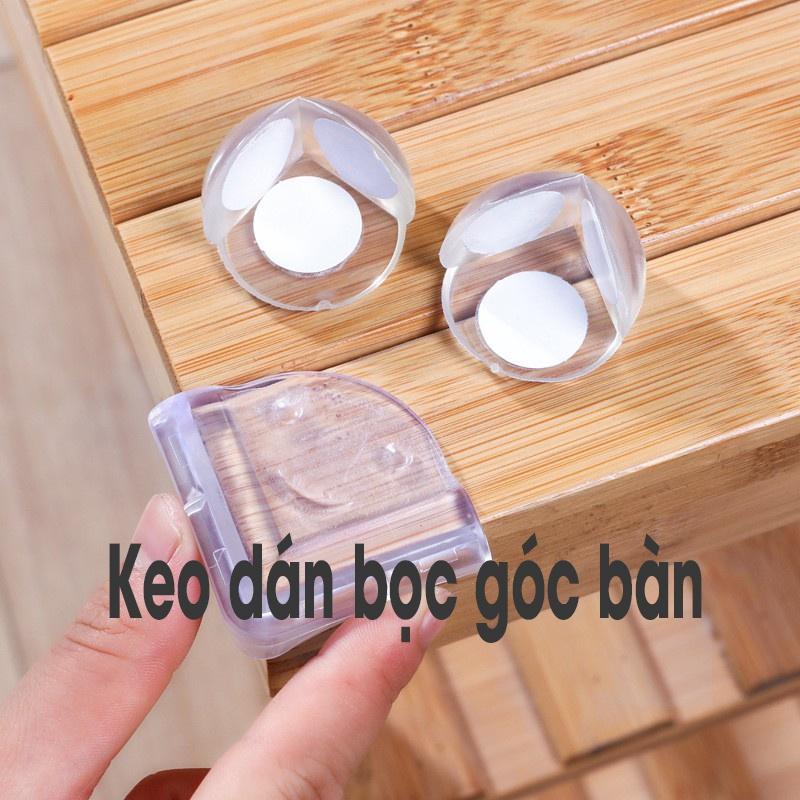 Miếng keo tròn silicon 2cm 2 mặt (Combo 10)