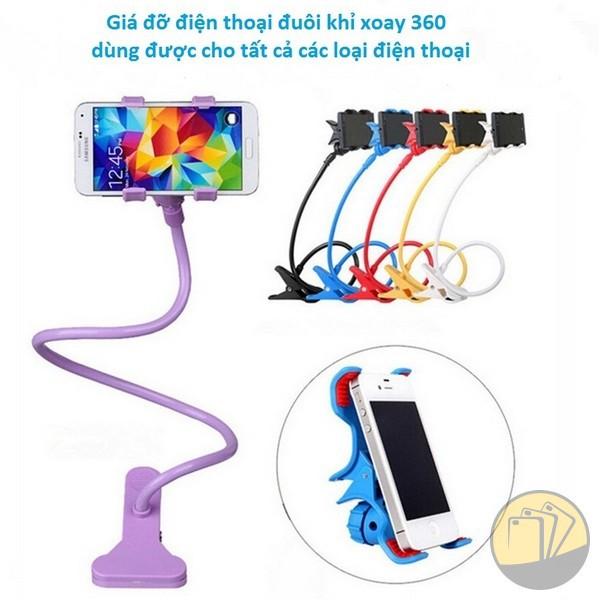Đế kẹp điện thoại đuôi khỉ