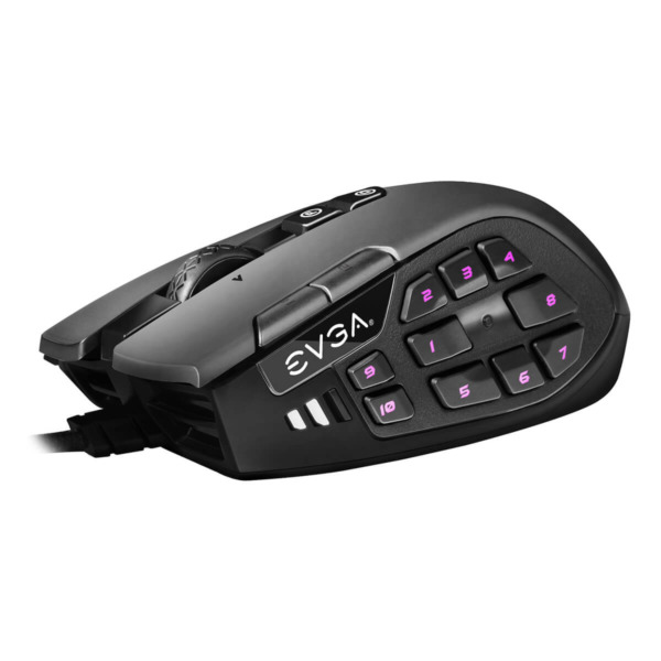 CHUỘT EVGA X15 MMO Gaming Mouse – 8k – Wired – Black – Customizable – 16,000 DPI – 5 Profiles – 20 Buttons – Ergonomic_ HÀNG CHÍNH HÃNG