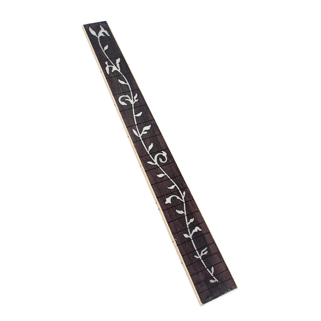 Sunnimix Âm Dân Gian Đàn Guitar Fretboard Ván Trượt Ngón Tay Gỗ Hồng Sắc Vỏ Cây Inlaided 41 ''20 Giải Tầng