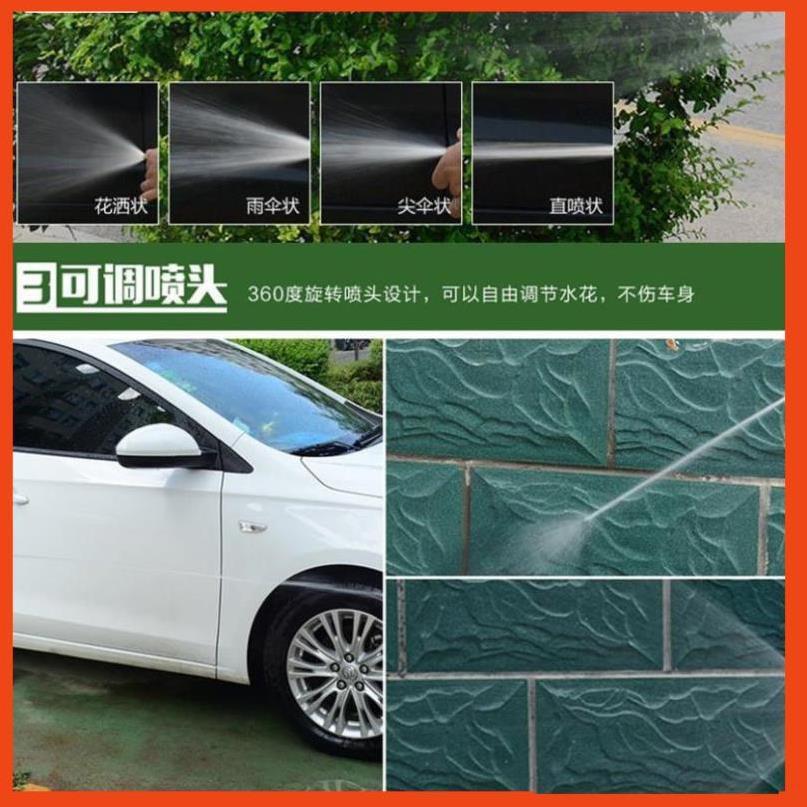 Bộ dây vòi xịt nước rửa xe, tưới cây tăng áp 3 lần, loại 7-10m  206846