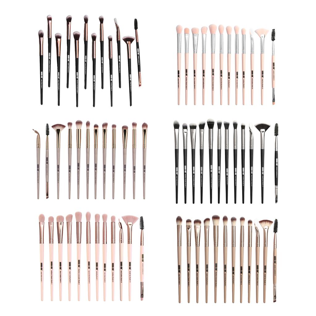 12Pcs Eye Makeup Brush Set For Eyeshadow Eyebrow Eyeliner