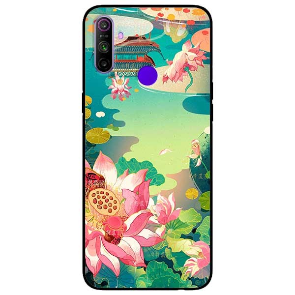 Ốp lưng dành cho Realme C3 mẫu Sen Hồng