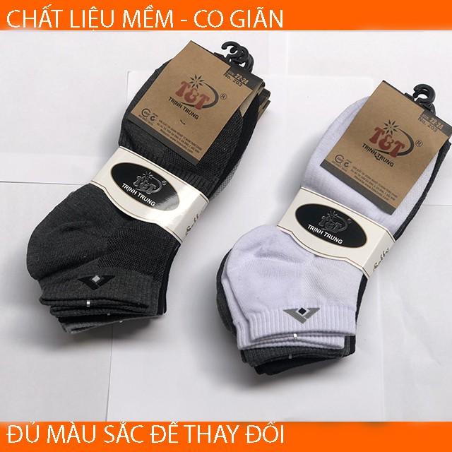 COMBO 10 Đôi Tất Nam Cổ Ngắn T&T Chất Đẹp, Khử Mùi, Thấm Hút Mồ Hôi, Chống Hôi Chân