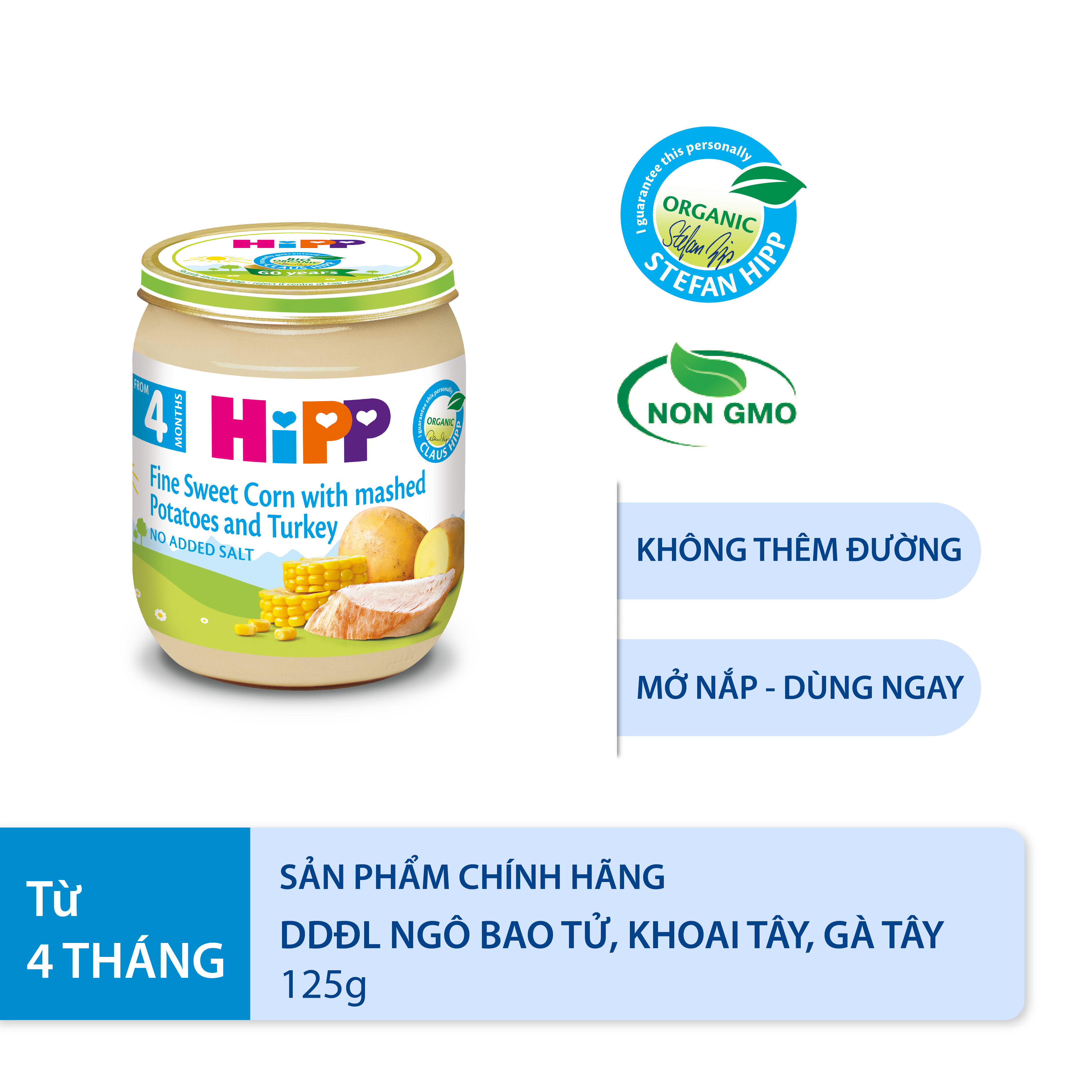 Combo ăn dặm HiPP Organic số 4: Phát triển hệ tiêu hóa