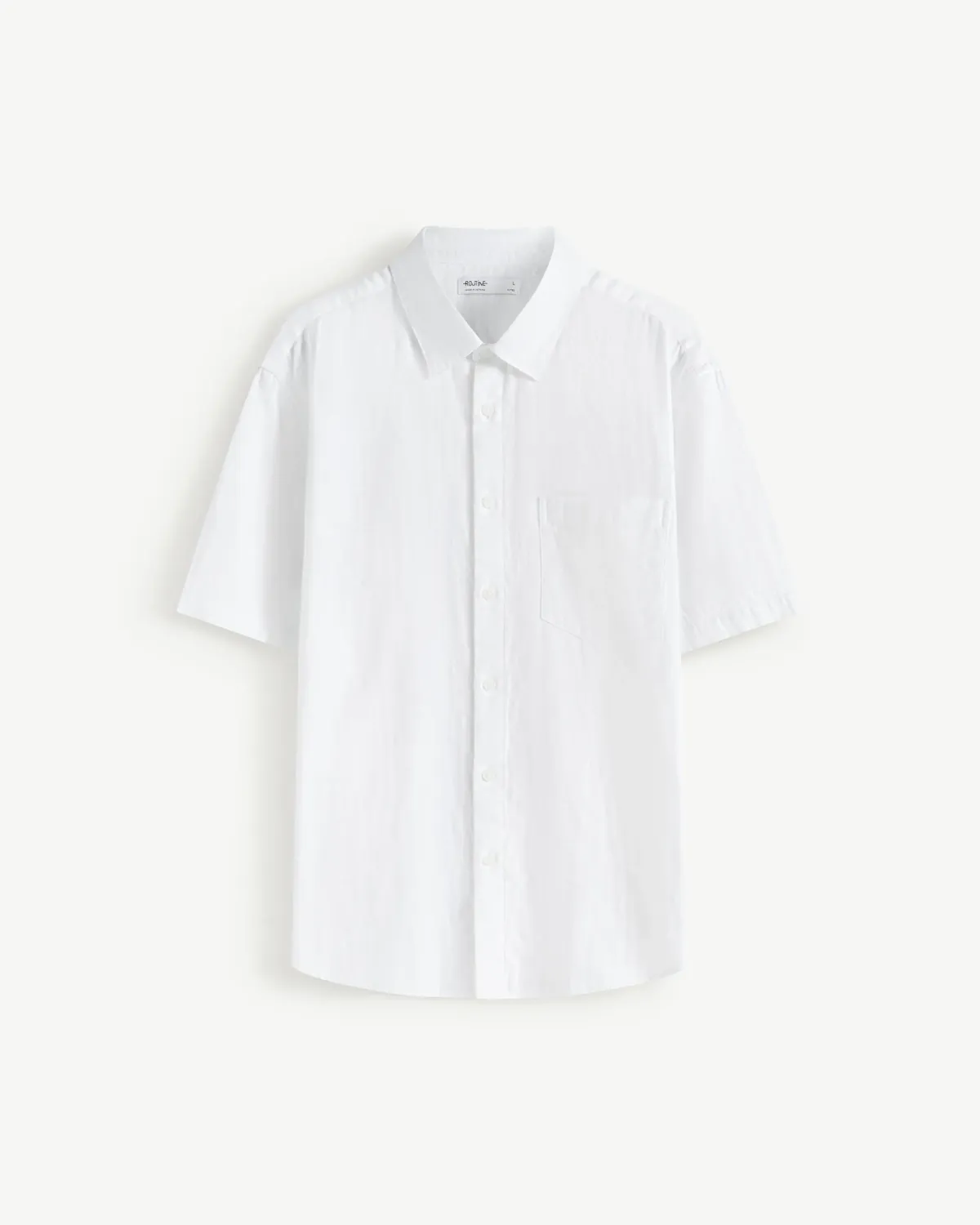 Áo sơ mi tay ngắn nam dobby. Fitted - ROUTINE 10F25SHS005