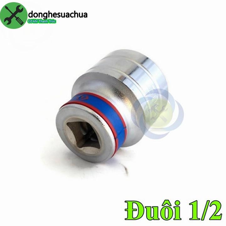 Tuýp 32mm 1/2 Kingtony 433032M 12 cạnh màu trắng dài 44mm