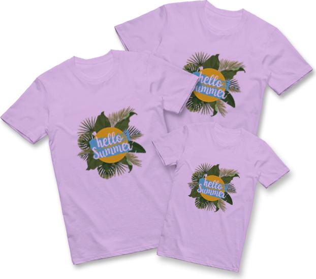 Áo Thun Gia Đình ATLAN Mã TKA40 Màu Tím - 4XL-L - 3