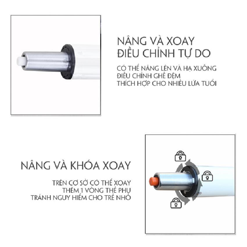 Ghế ngồi học chống gù lưng cho bé - Lưng lưới thoáng khí, bánh xe trọng lực, thay đổi chiều cao