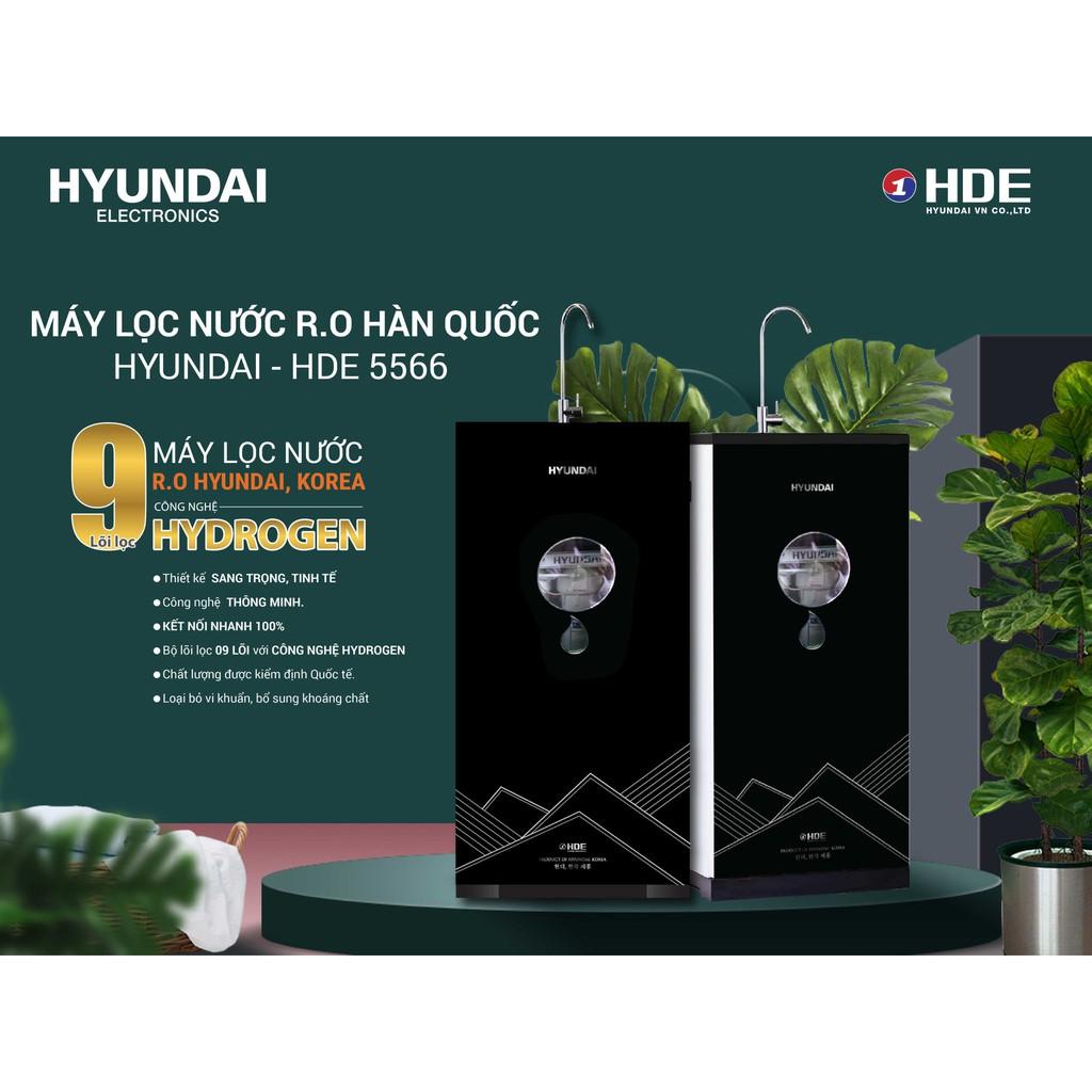 Máy lọc nước Hyundai HDE 5566 RO.9 lõi nhập khẩu công nghệ Hidrogen - Hàng Chính Hãng