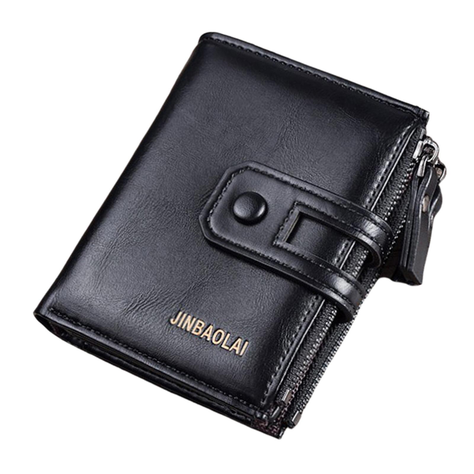Unisex Small Wallet Purse Bifold Leather Short  Holder Clutch