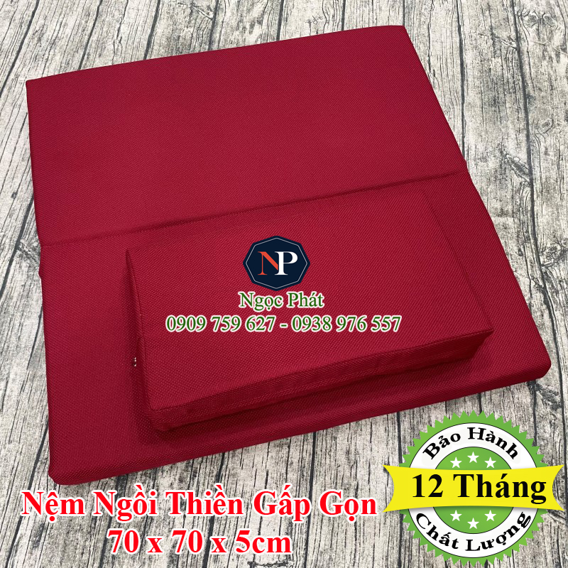 Đệm Ngồi Thiền MANDALA 70x70x5cm Phật Giáo Và Yoga Giúp Thư Giãn, Giảm Căng Thẳng Mệt Mỏi - Ruột Nệm Siêu Bền