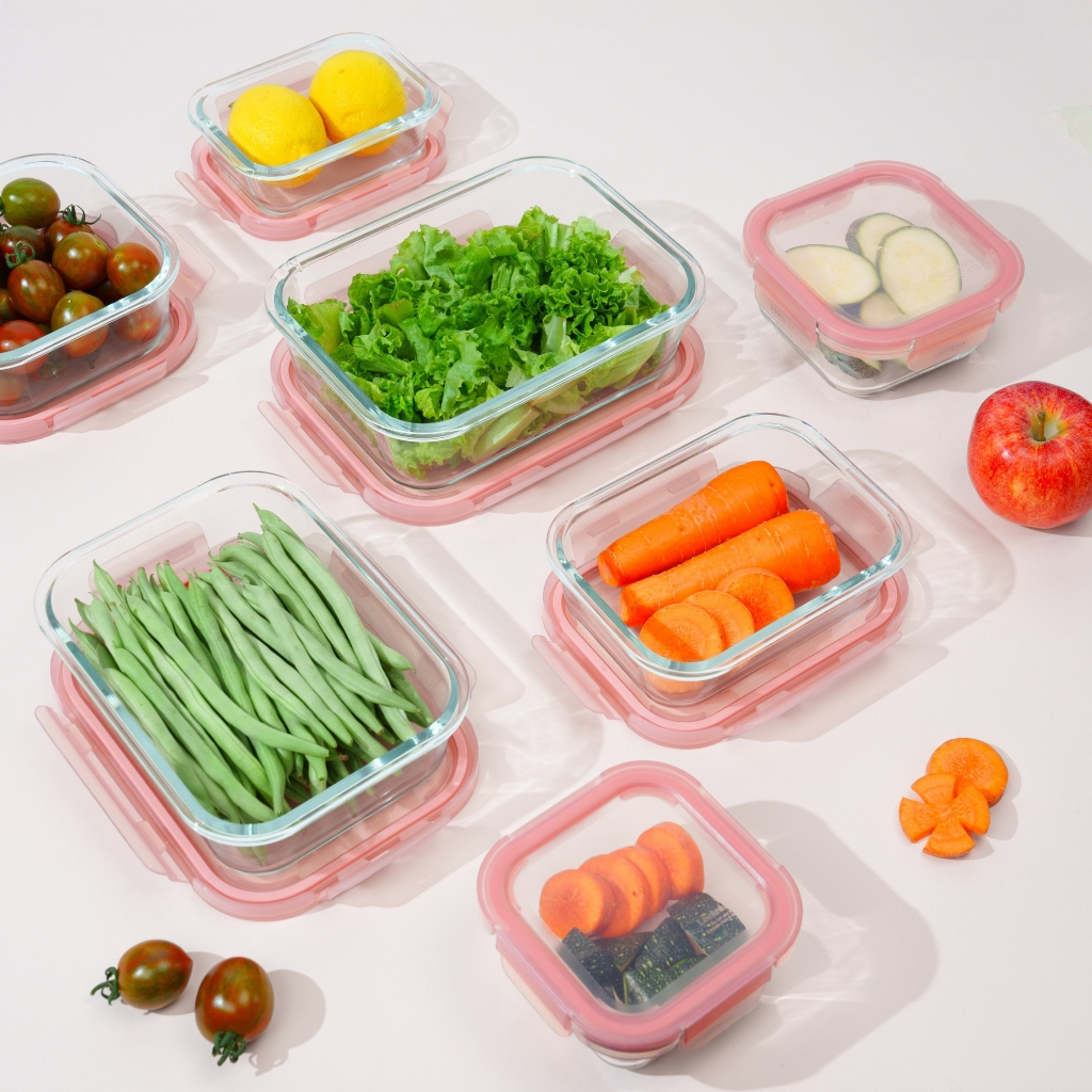 Hộp Thủy Tinh Rose Glass LocknLock Chịu Nhiệt, Hàng Chính Hãng, Sử Dụng Được Lò Vi Sóng - JoyMall