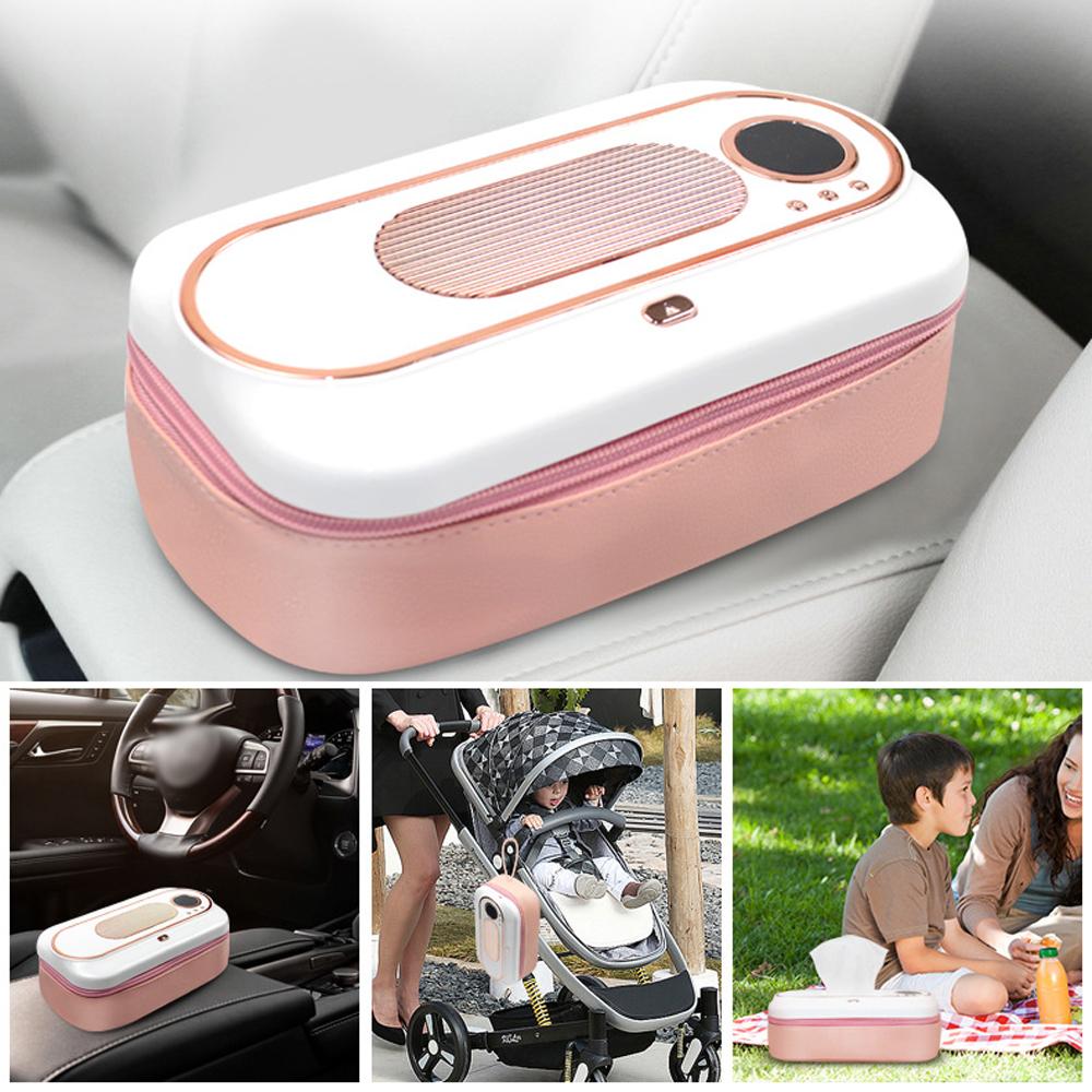 USB Infant Wet Wipes 5000mah 45-55℃ Dispenser Portable Diaper Wipe Warmer with Temperature Heating Control