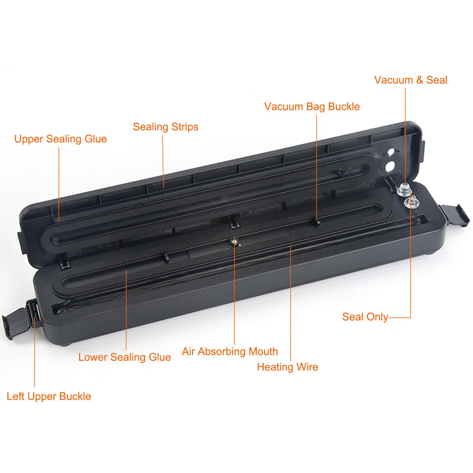 Máy hút chân không với 10 túi niêm phong 9,8 * 6,7 inches có thể đóng gói thực phẩm trong vài giây