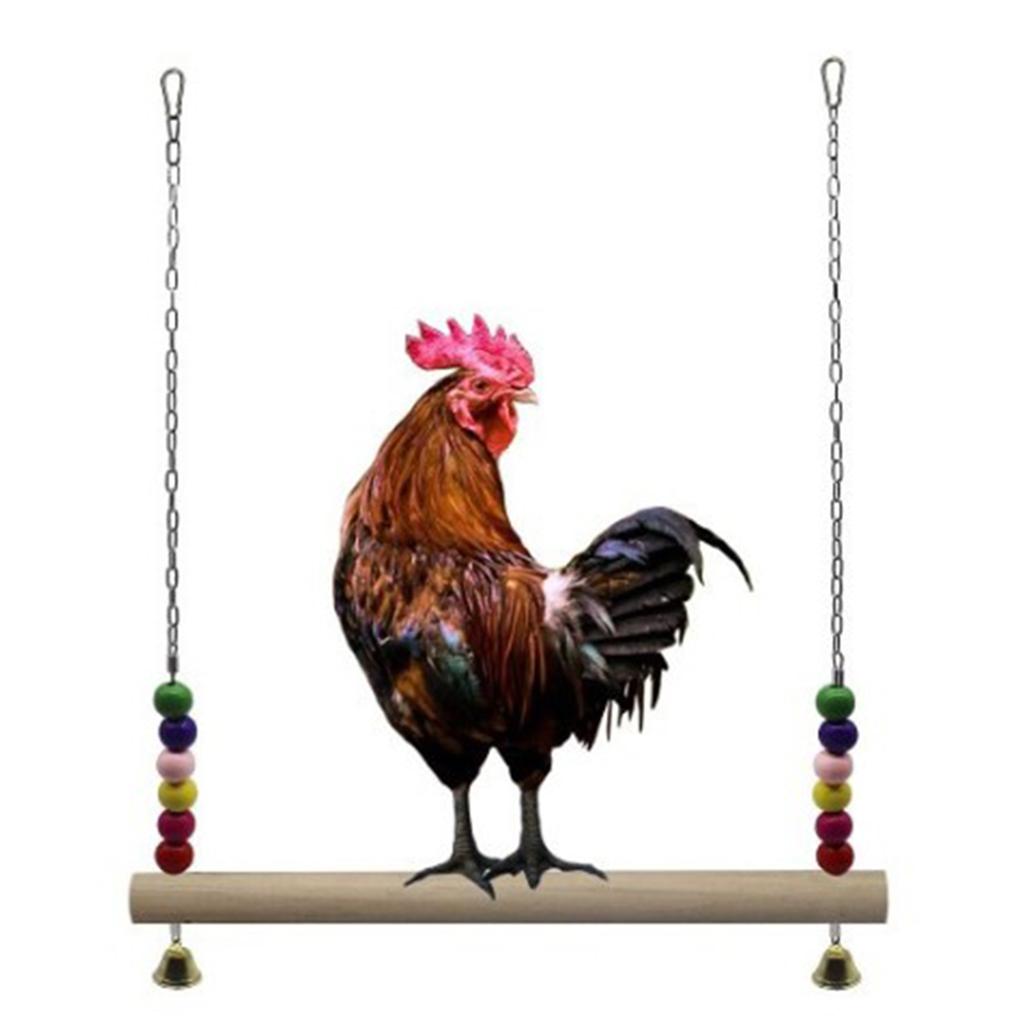 Chicken Swing Birds Bite Toys Birds Parrots Stand Perch for Large Birds Chicken