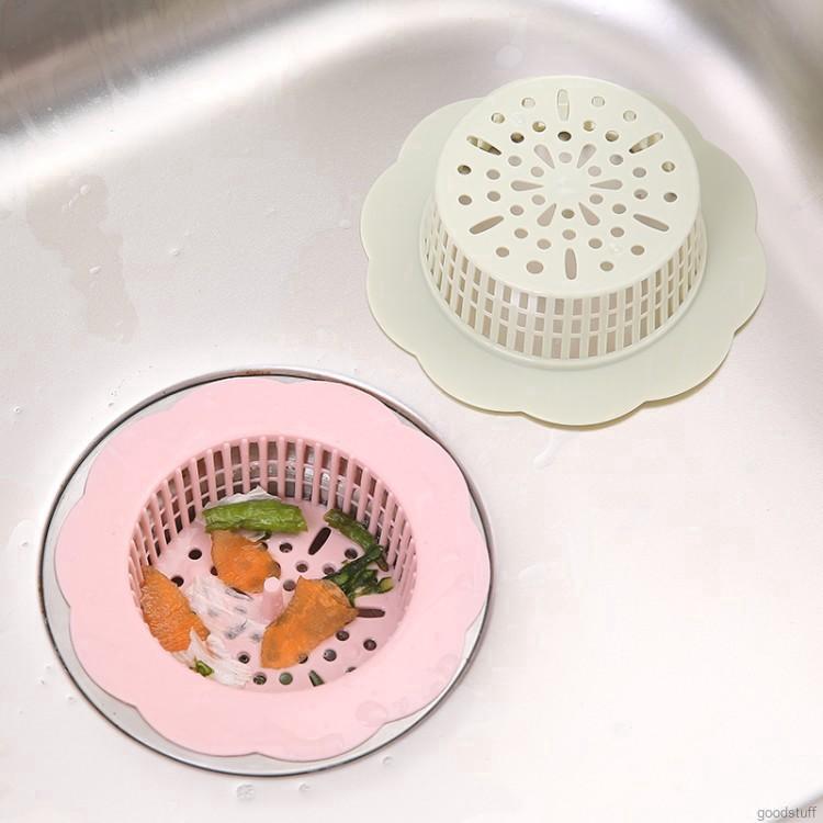 Miếng lọc rác bồn rửa chén bằng nhựa chống tắc nghẽn cho phòng bếp/phòng tắm