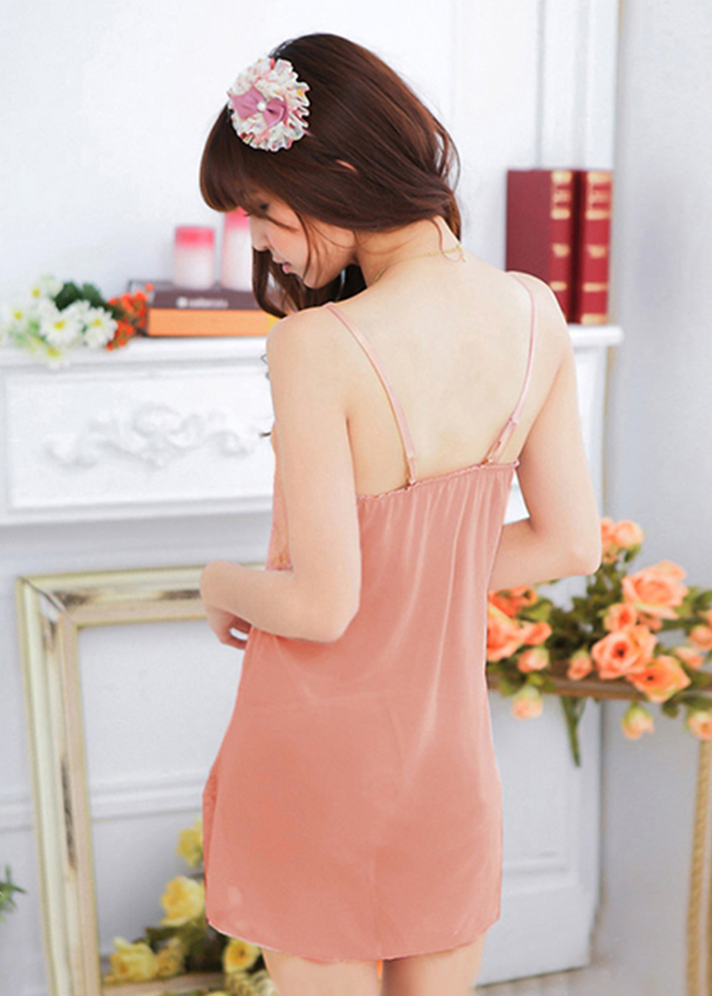 Váy Ngủ Ôm Body Phối Ren Xẻ Tà