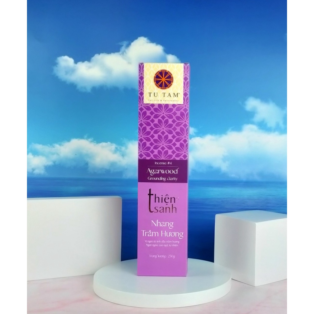 Nhang Trầm Hương Thiện Sanh Mùi Dịu Ngọt, Dài 30-40 Cm, 250 -300g