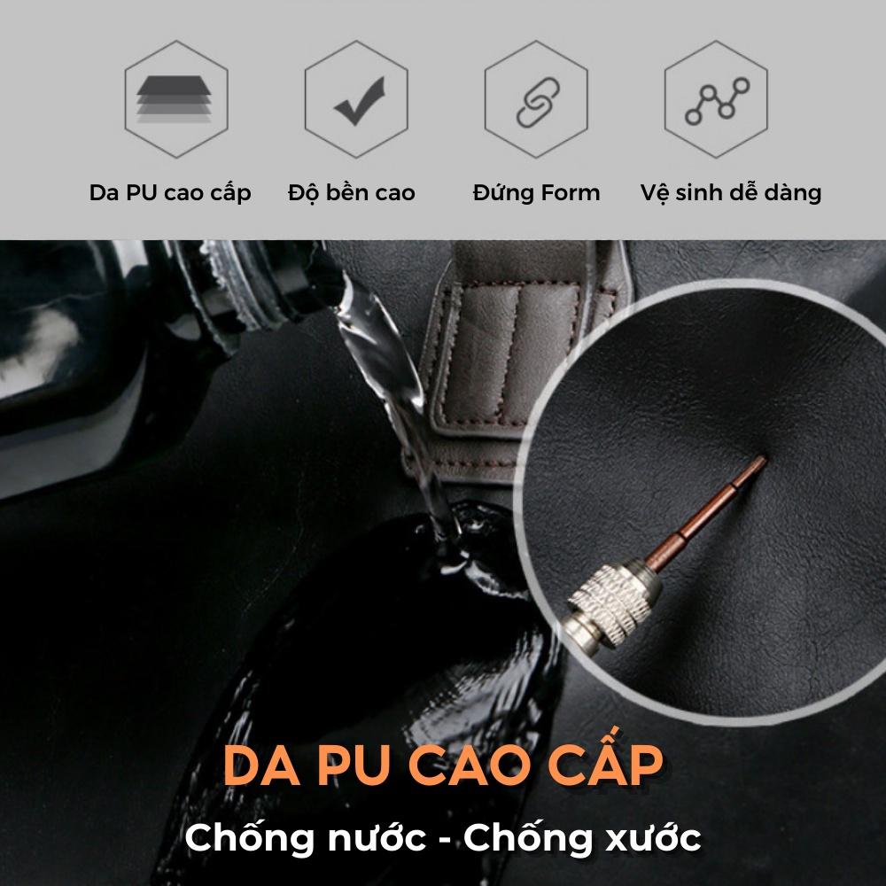 Túi xách du lịch, túi trống chất liệu da cao cấp chống thấm nước, chống bụi, có ngăn để đồ thoải mái -