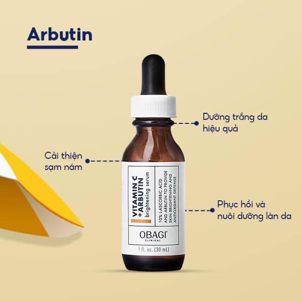 Serum dưỡng trắng da OBAGI CLINICAL Vitamin C+ Arbutin Brightening 30ml