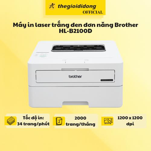 Máy in laser trắng đen đơn năng Brother HL-B2100D - Hàng Chính Hãng