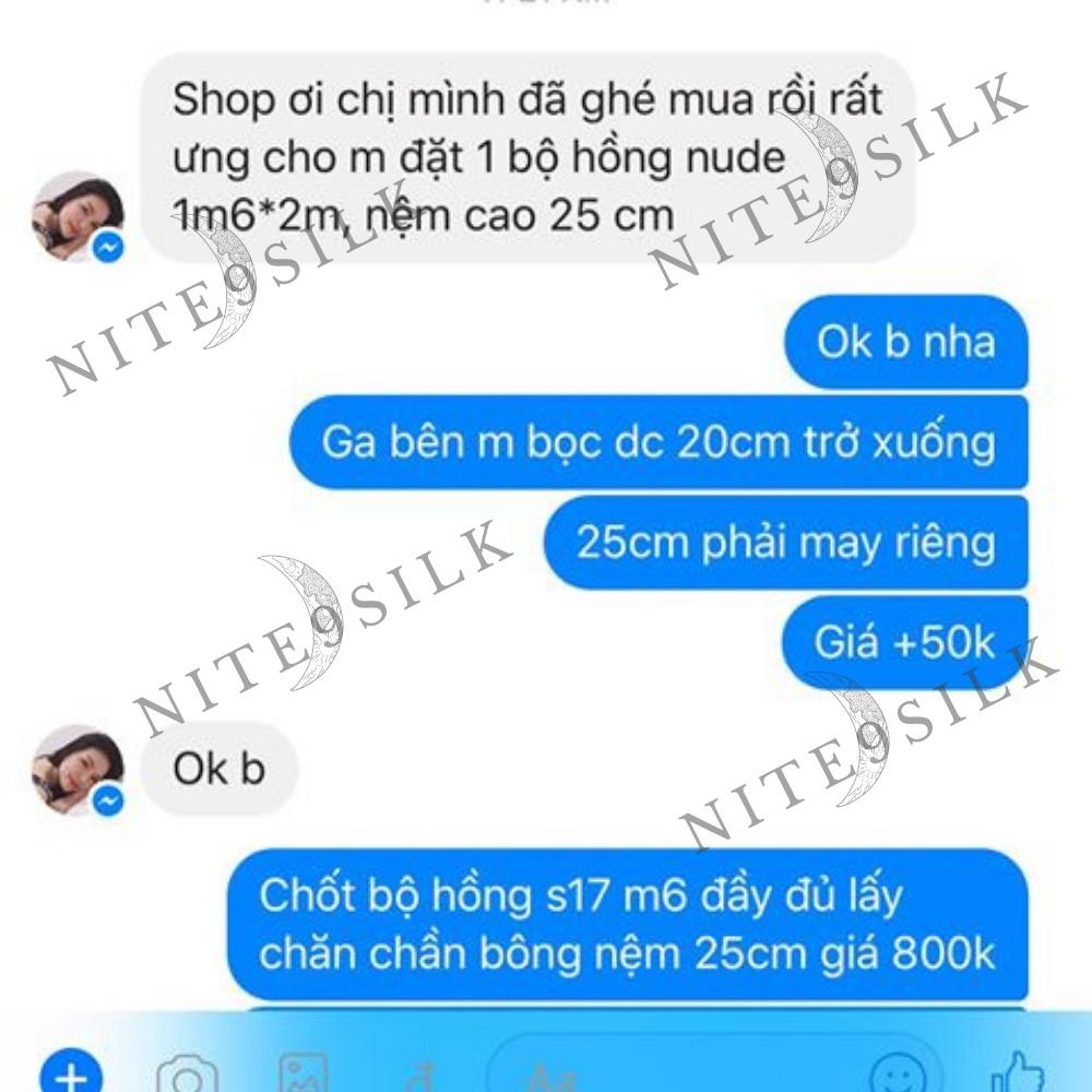 Bộ Chăn Ga Gối Lụa Mềm Mại - Chăn GIường Lụa Sang Trọng Đẳng Cấp - Màu Vàng Đồng - Nite9 Silk