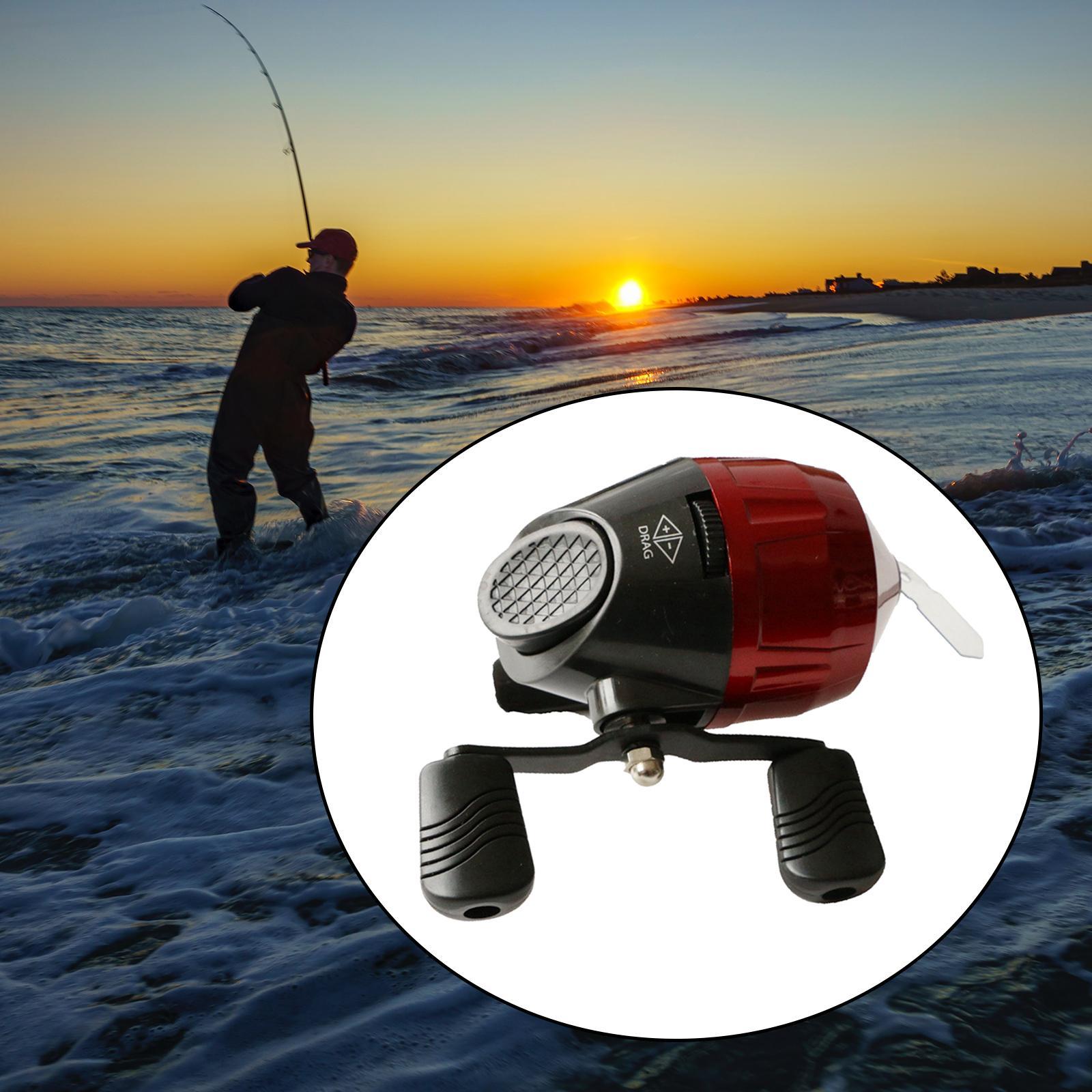 Rotate Fishing Reel 3.0:1 Gear Ratio High Speed Casting Wheel for Fishing Red