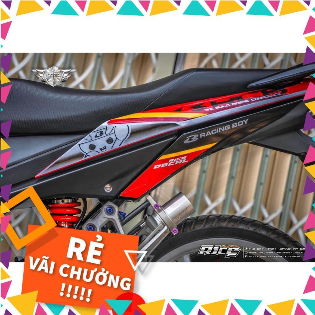 Tem Rời Winner V1 Mẫu RCB Racing Boy Đỏ Trắng Đen Cực Độc,