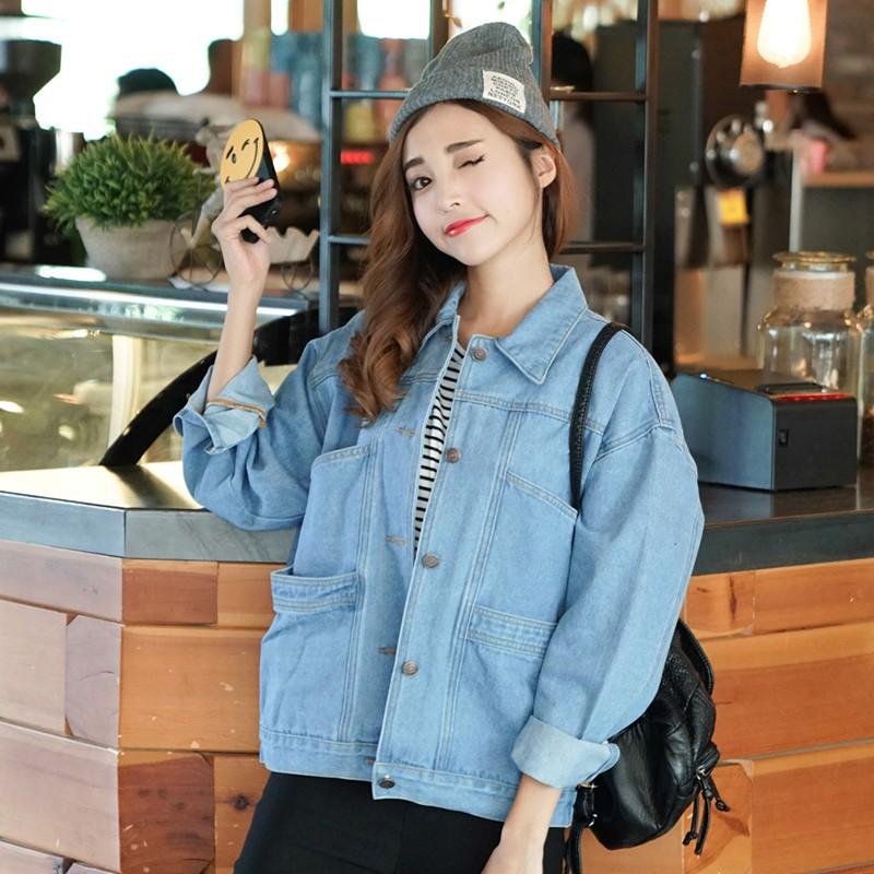Áo Khoác Jean Nữ Bốn Túi Cao Cấp Dày Dặn Thời Trang