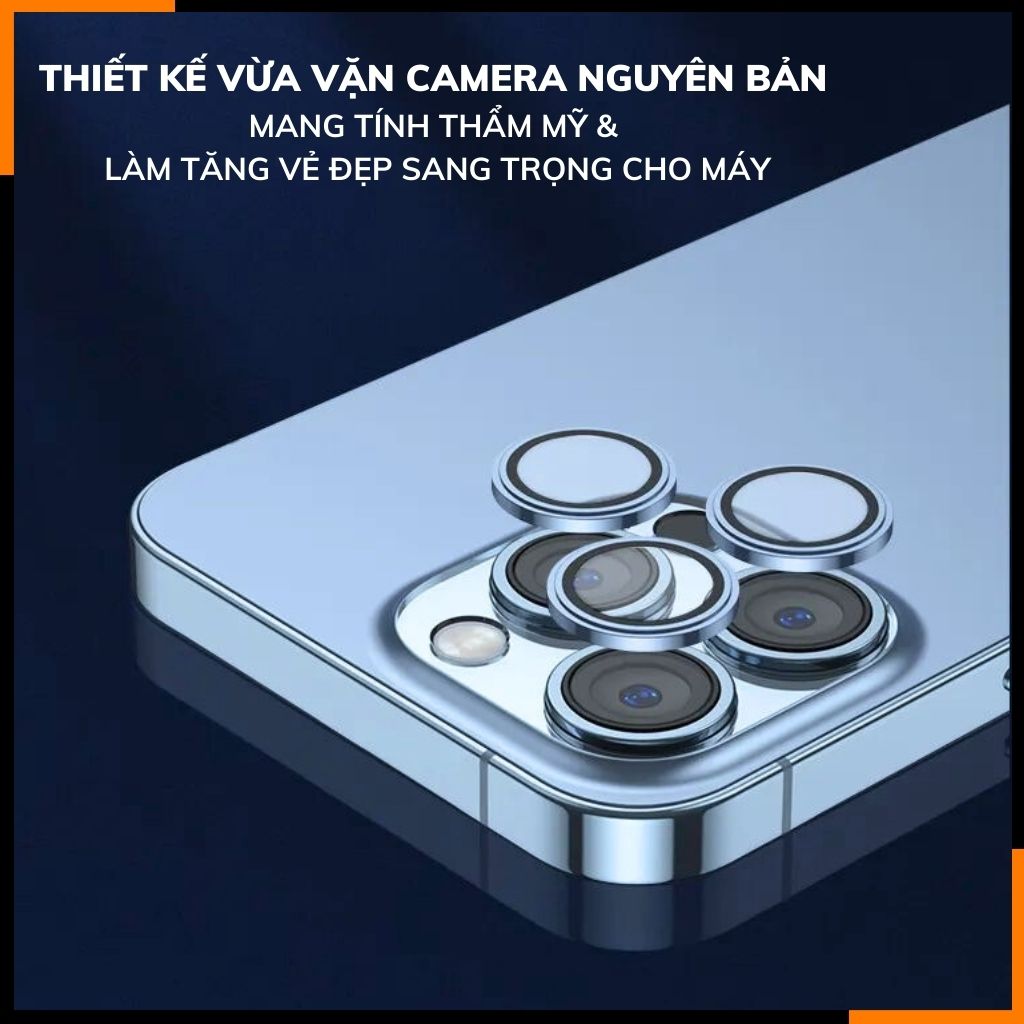 Cường lực camera ip 15, 15 plus KUZOOM viền nhiều màu chất lượng rõ nét bảo vệ toàn diện cụm camera phụ kiện huỳnh tân store