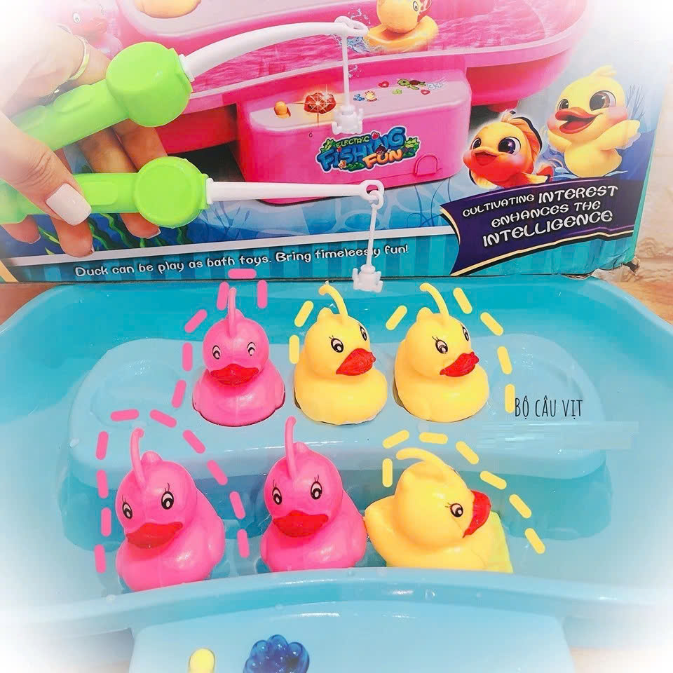 Bộ đồ chơi câu vịt nam châm cao cấp có nhạc cho bé - Trò chơi vui nhộn giúp bé năng động