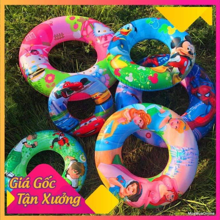 Phao Bơi Họa Tiết Hoạt Hình Hình Tròn Size 70Cm FREESHIP  TP'S