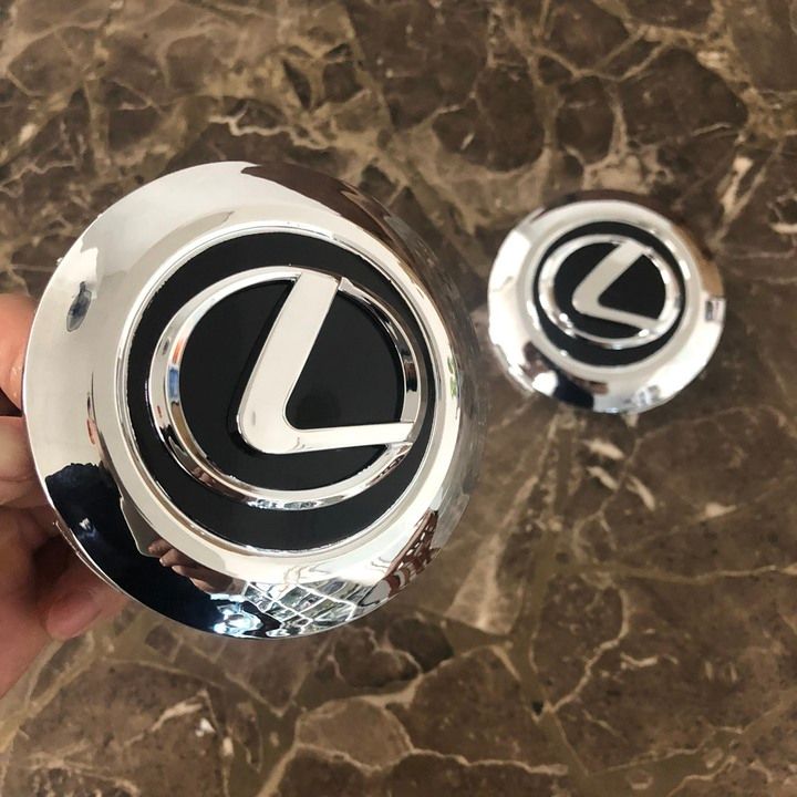 Logo chụp mâm, ốp lazang bánh sau xe ô tô Lexus 470 - Đường kính 9.5cm