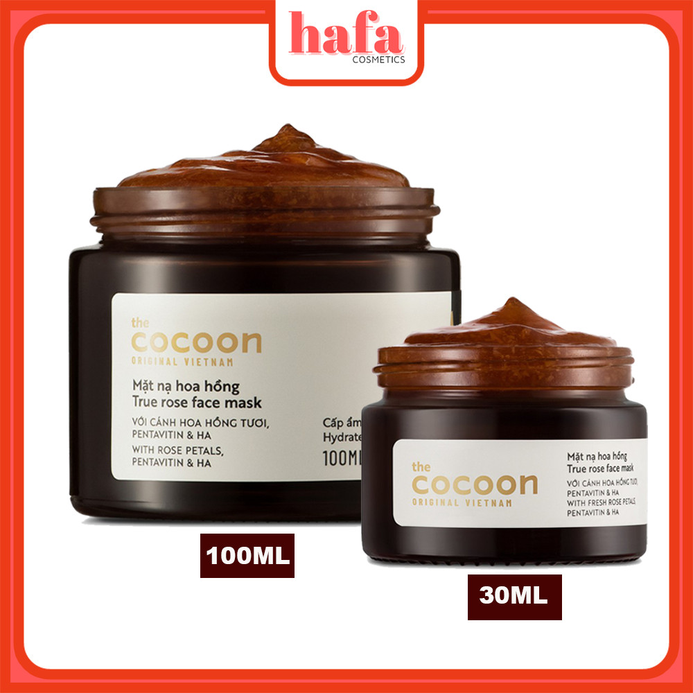 Mặt nạ hoa hồng cấp ẩm và làm mềm da Cocoon True Rose Face Mask