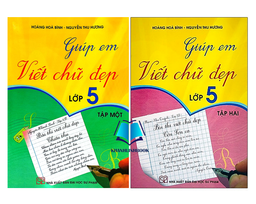 Sách - Combo giúp em viết chữ đẹp lớp 5 - tập 1 + 2