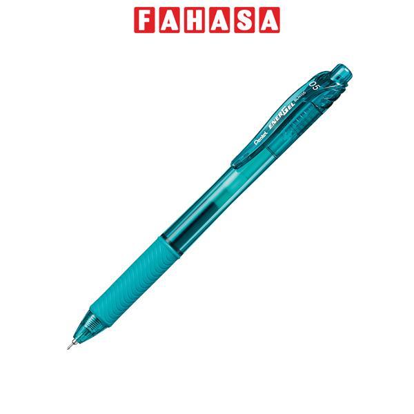 Bút Gel Bấm Energel 0.5 mm - Pentel BLN105-S3X - Mực Xanh Ngọc