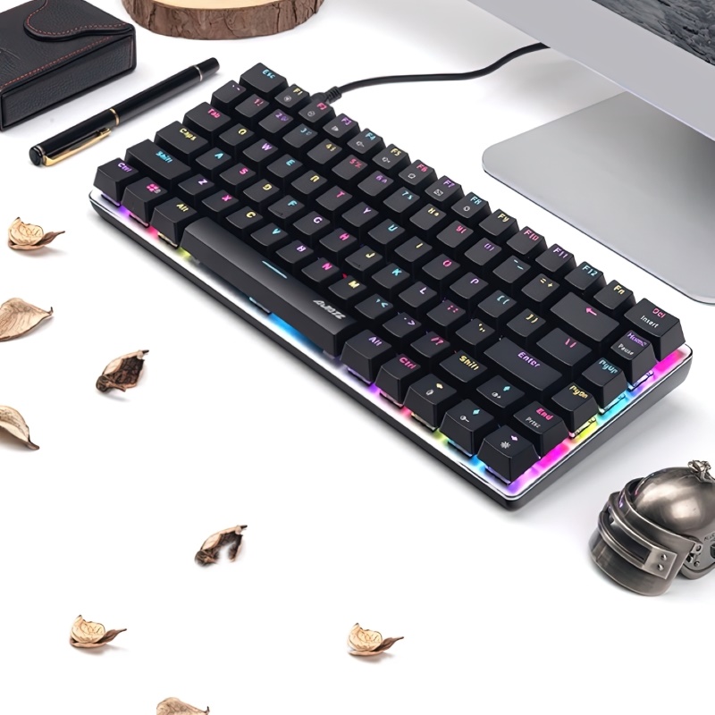 Bàn Phím Cơ mini Ajazz AK33RGB Chống ồn - Hàng nhập khẩu