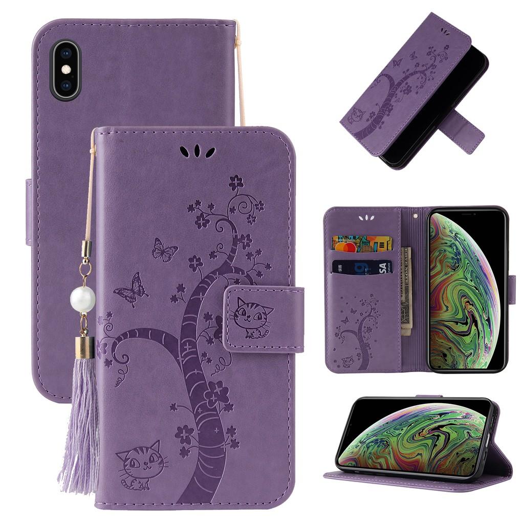 Ốp lưng điện thoại dạng ví da lật có ngăn đựng thẻ cho iPhone X XS Max XR SE 2020 iPhone 8 iPhone 7 iPhone 6 6S Plus
