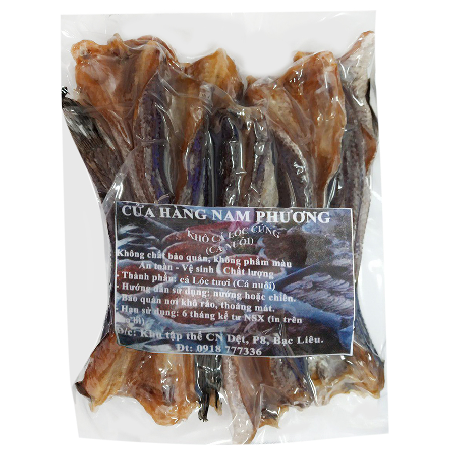 1Kg khô cá lóc cửng - cá nuôi - hút chân không