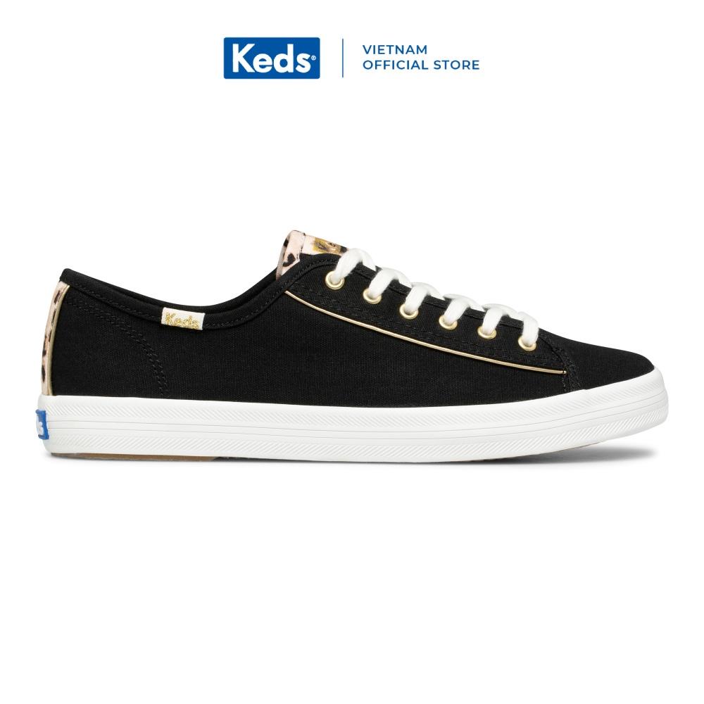 Giày Keds Nữ- Kickstart Leopard Pop Canvas Black- KD065959