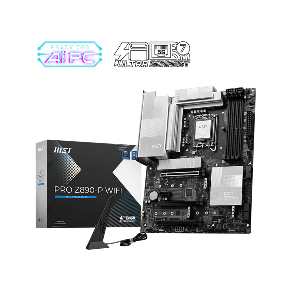 Bo Mạch Chủ Main MSI PRO Z890-P WIFI Socket LGA1851 - Hàng Chính Hãng