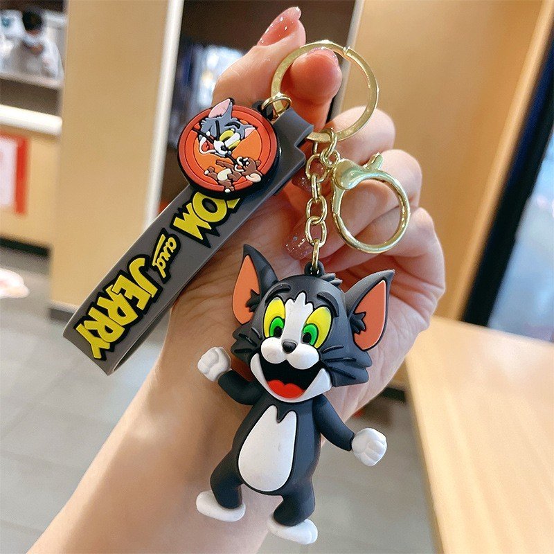 Móc Chìa Khoá Xe Máy Tom Và Jerry. Móc treo chìa khoá ô tô phong cách trẻ trung