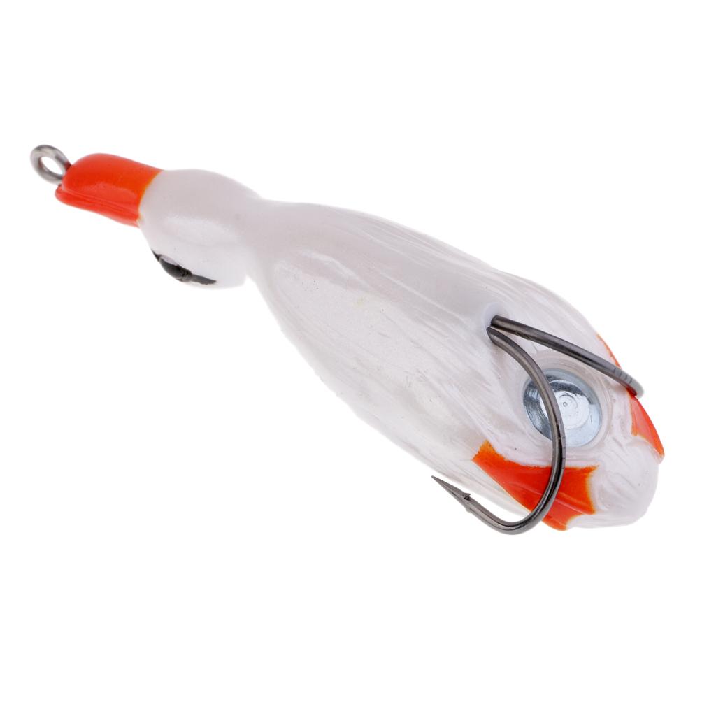 1 Piece 3D Eyes Top Water Bait Duck Lures Soft Fishing Lure Floating Swimbait Tackle 10.3x3 cm/4.1x1.2 inch