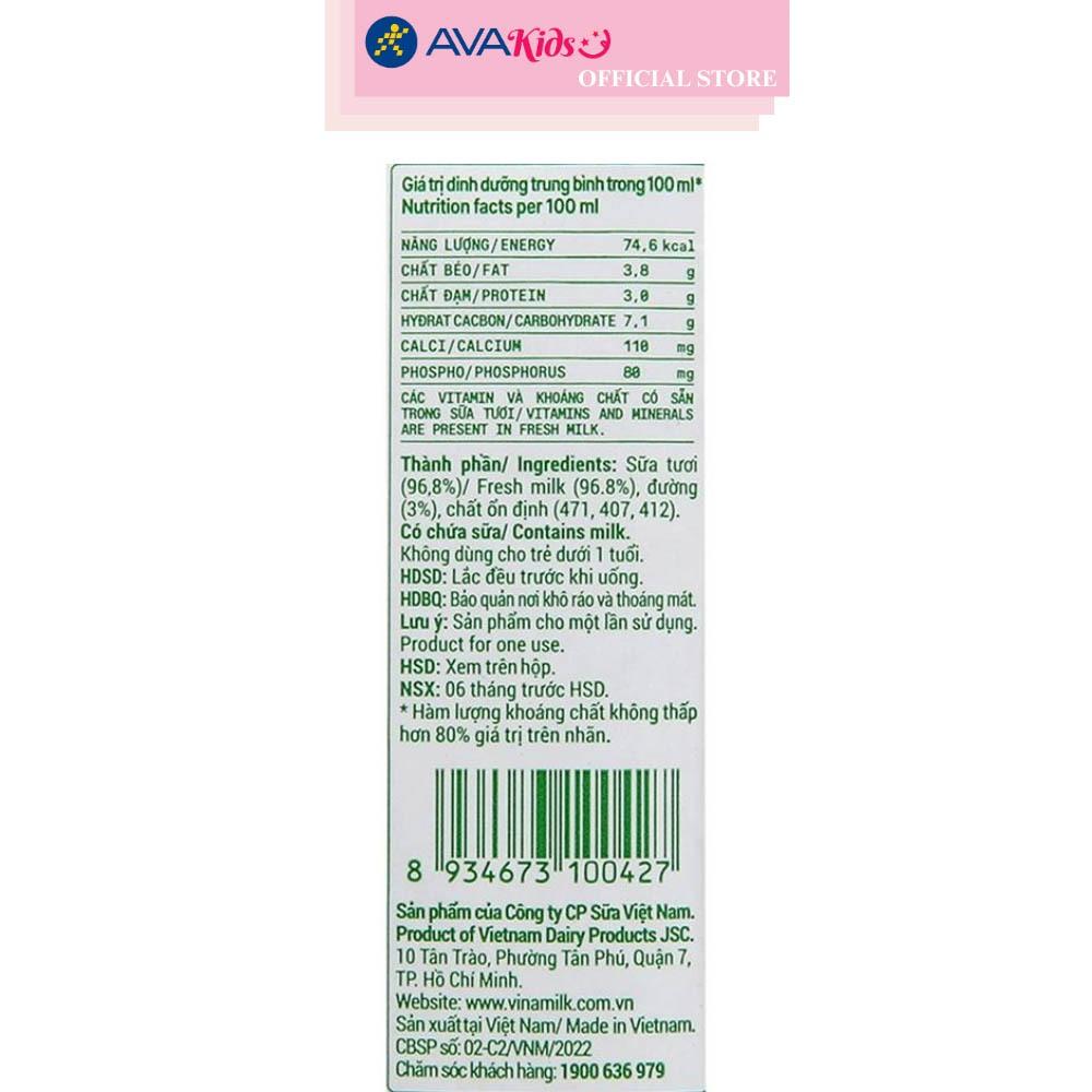 Thùng 48 hộp sữa tươi Vinamilk Green Farm có đường 180 ml (từ 1 tuổi)