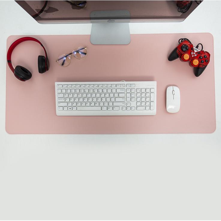 Thảm Da PU Trải Bàn Làm Việc DeskPad Size Lớn Kiêm Bàn Di Chuột Máy Tính Mouse Pad Cỡ Lớn Chống Nước