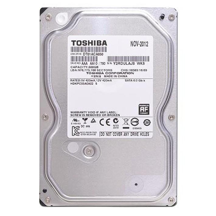 Ổ cứng gắn trong Toshiba Internal 3.5&quot; 500GB (32MB) 7200Rpm SATA (6Gb/s) - Hàng Chính Hãng